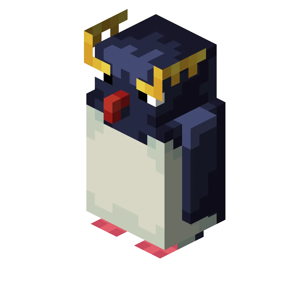 Rockhopper Penguin Isometric Render